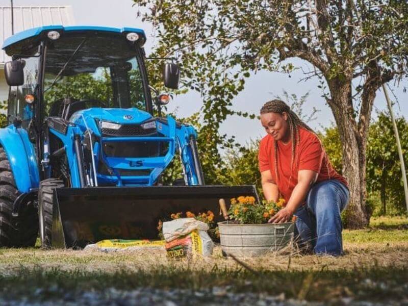 High-Performance Lawn Care in Action Professional lawn care with a heavy-duty gas mower.